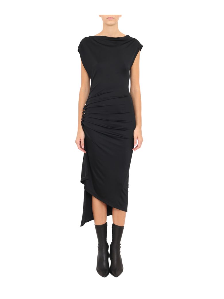 PACO RABANNE VISCOSE BUTTONED DRESS,10587625