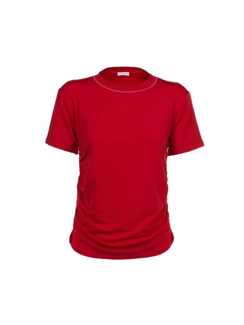 CARVEN RUCHED T-SHIRT,10577551