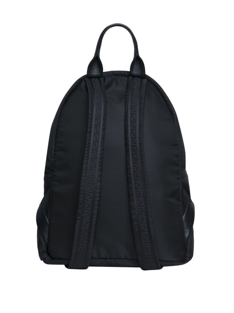 VERSACE Medusa Icon Nylon Backpack, Black | ModeSens