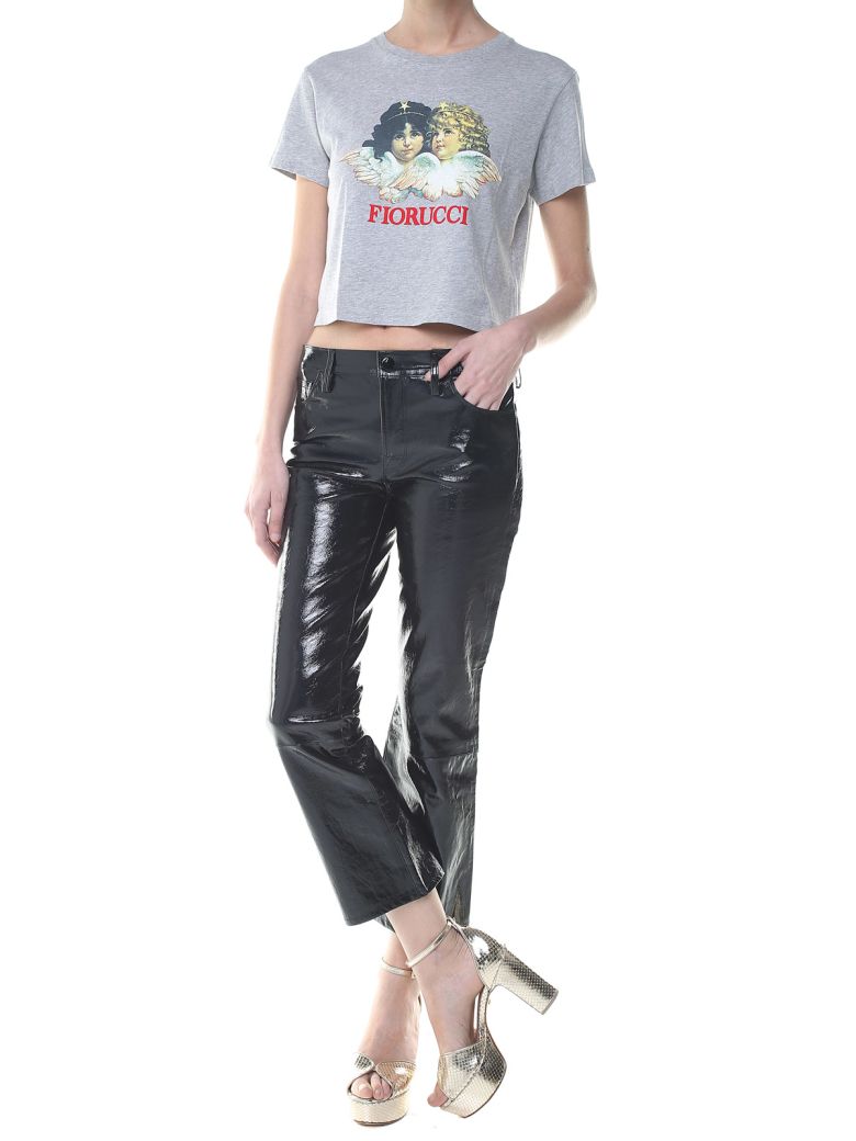 FIORUCCI ANGELS COTTON-JERSEY CROPPED T-SHIRT,10577747