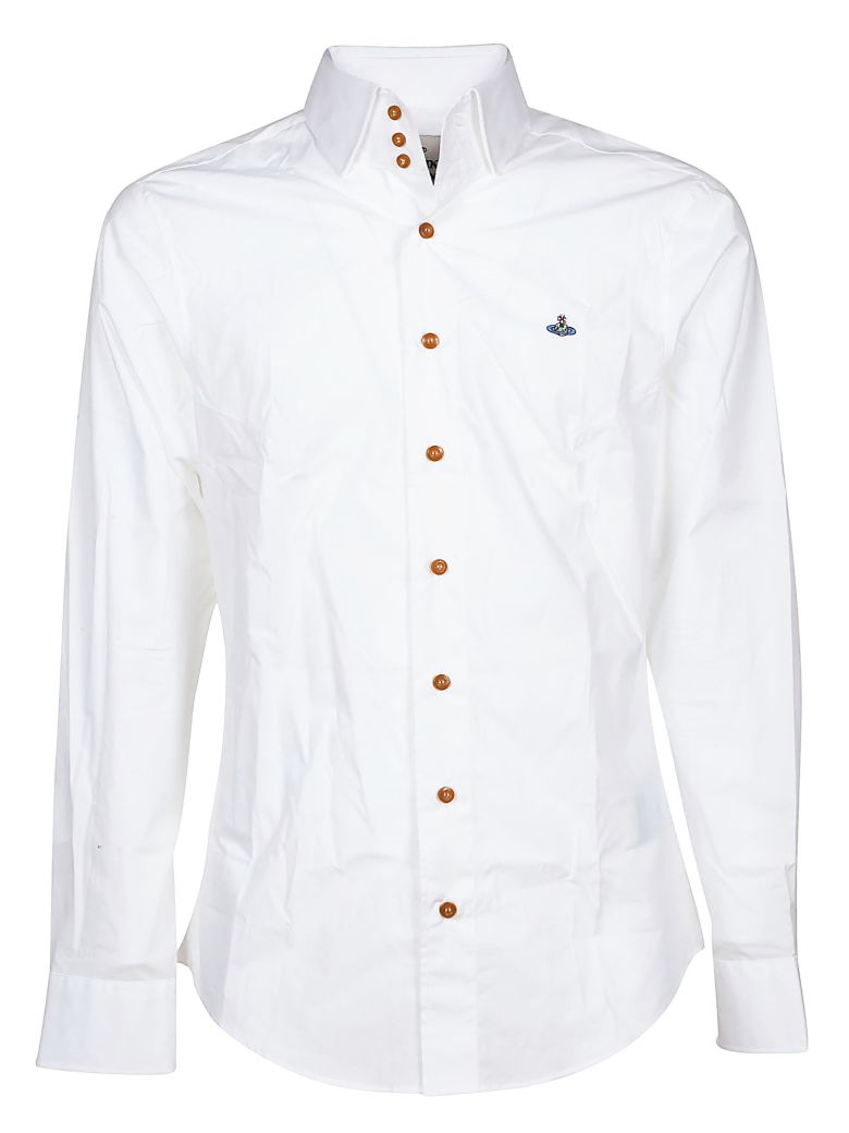VIVIENNE WESTWOOD EMBROIDERED ORB SHIRT,10588939