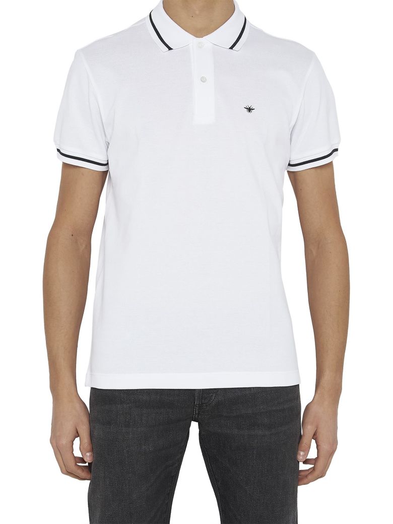 Dior Homme - Dior Homme Polo - White, Men's Short Sleeve T-Shirts | Italist
