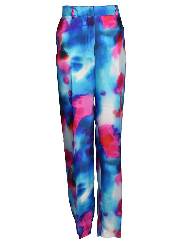MSGM PRINTED TROUSERS,10572560