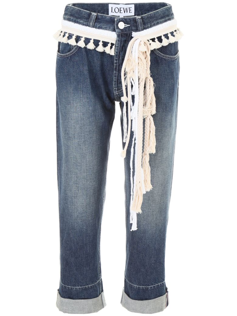 LOEWE JEANS WITH ROPE,10579946