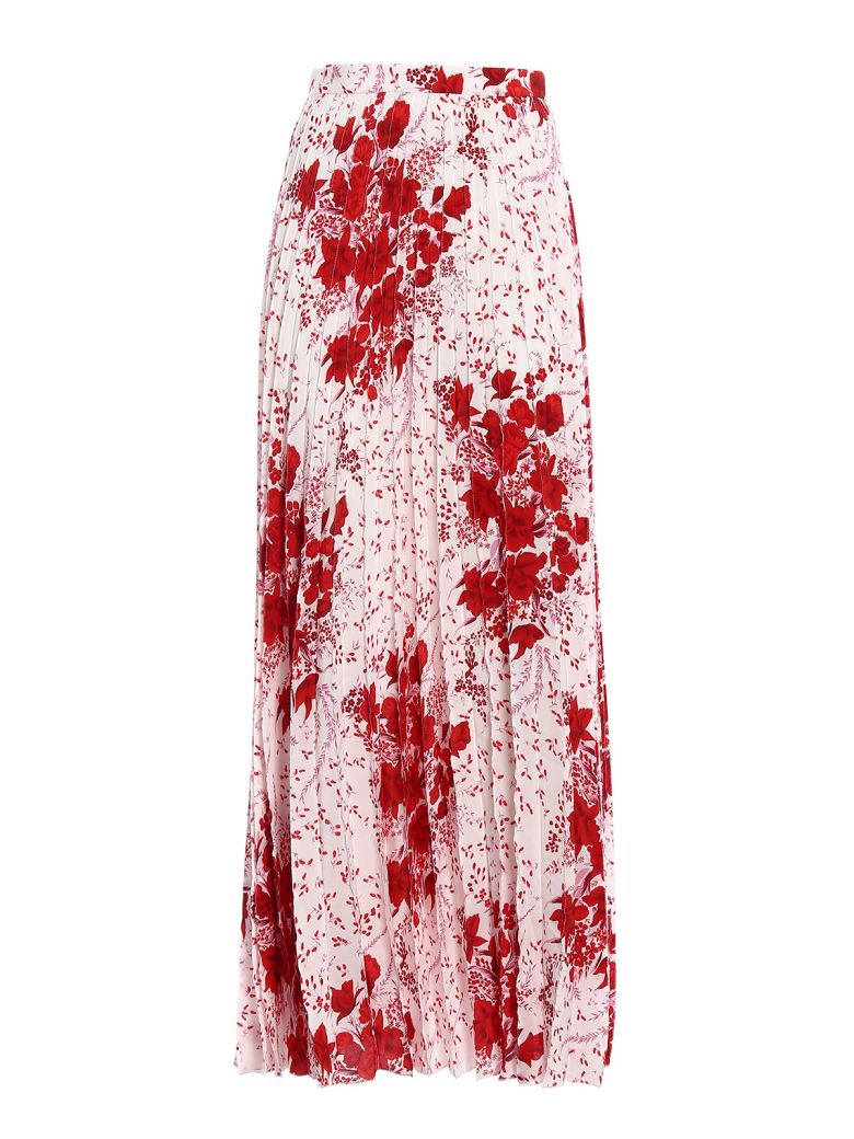 ERMANNO SCERVINO FLORAL PLEATED SKIRT,10572624