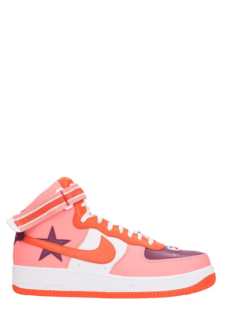 NIKE PINK LEATHER AIR FORCE 1 X R.TISCI SNEAKERS,10612735