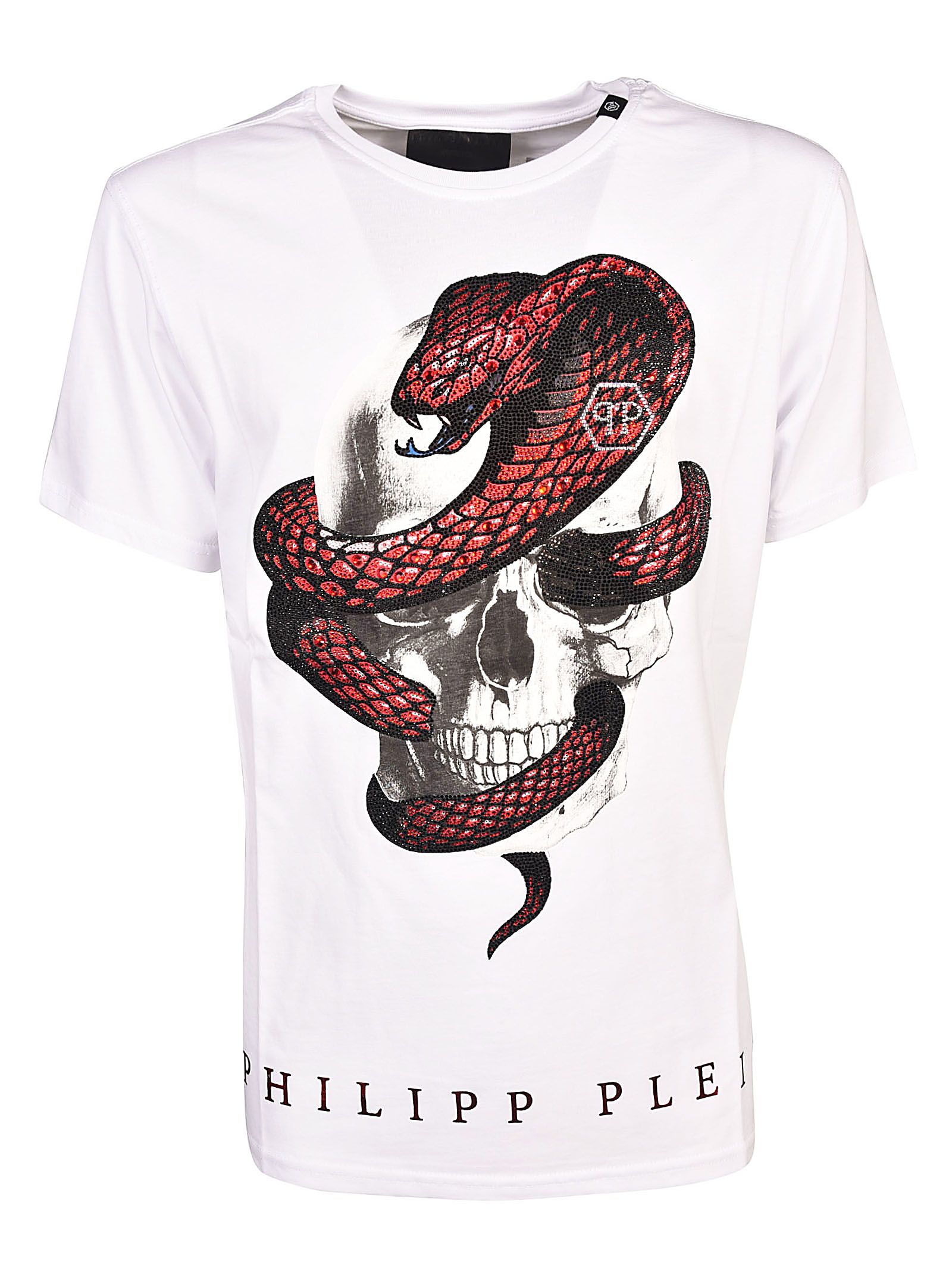 Philipp Plein Skull Cobra T-shirt - Bianco - 10567904 | italist