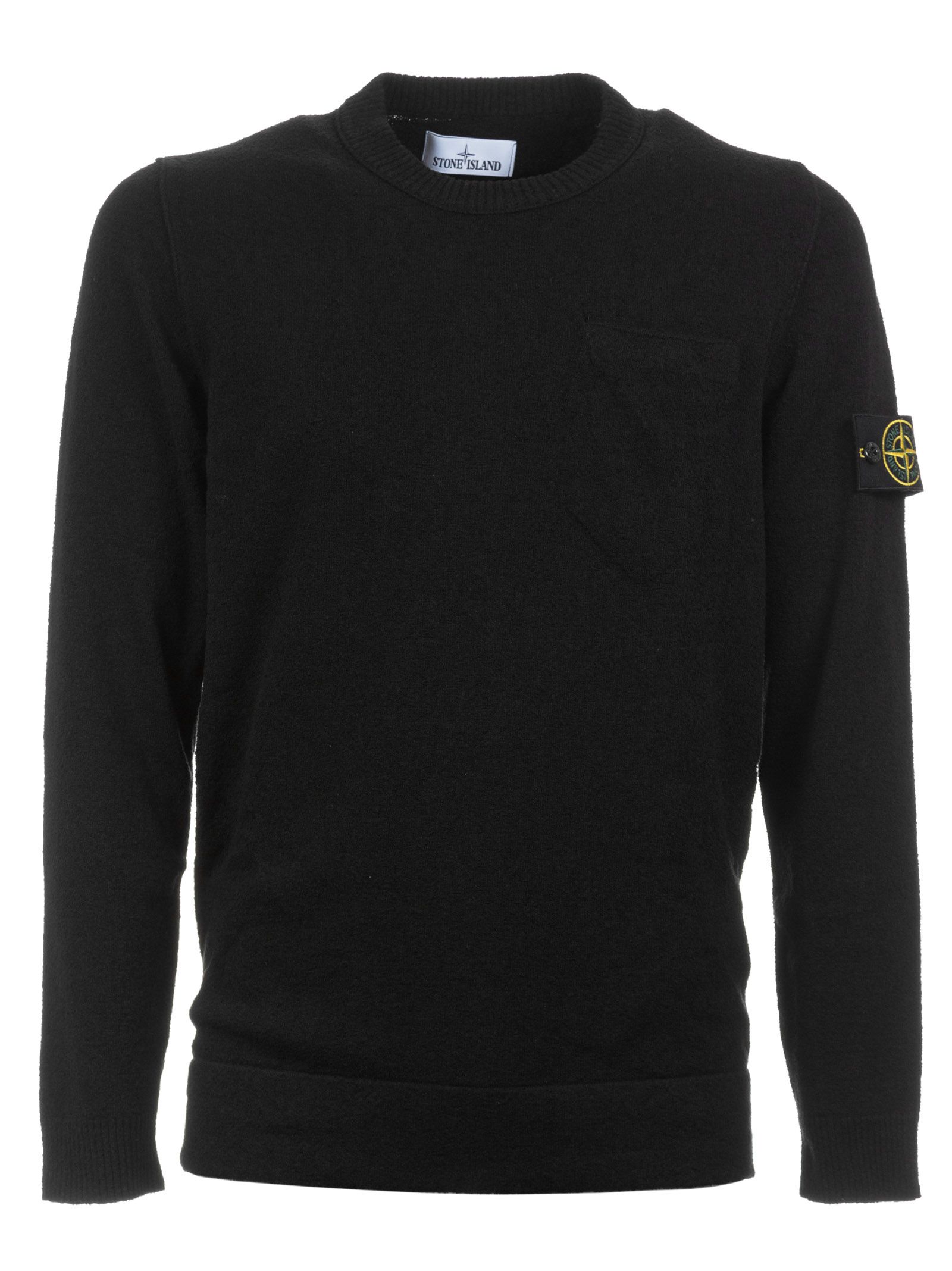 Stone Island Crewneck Sweater - Black - 10513680 | italist