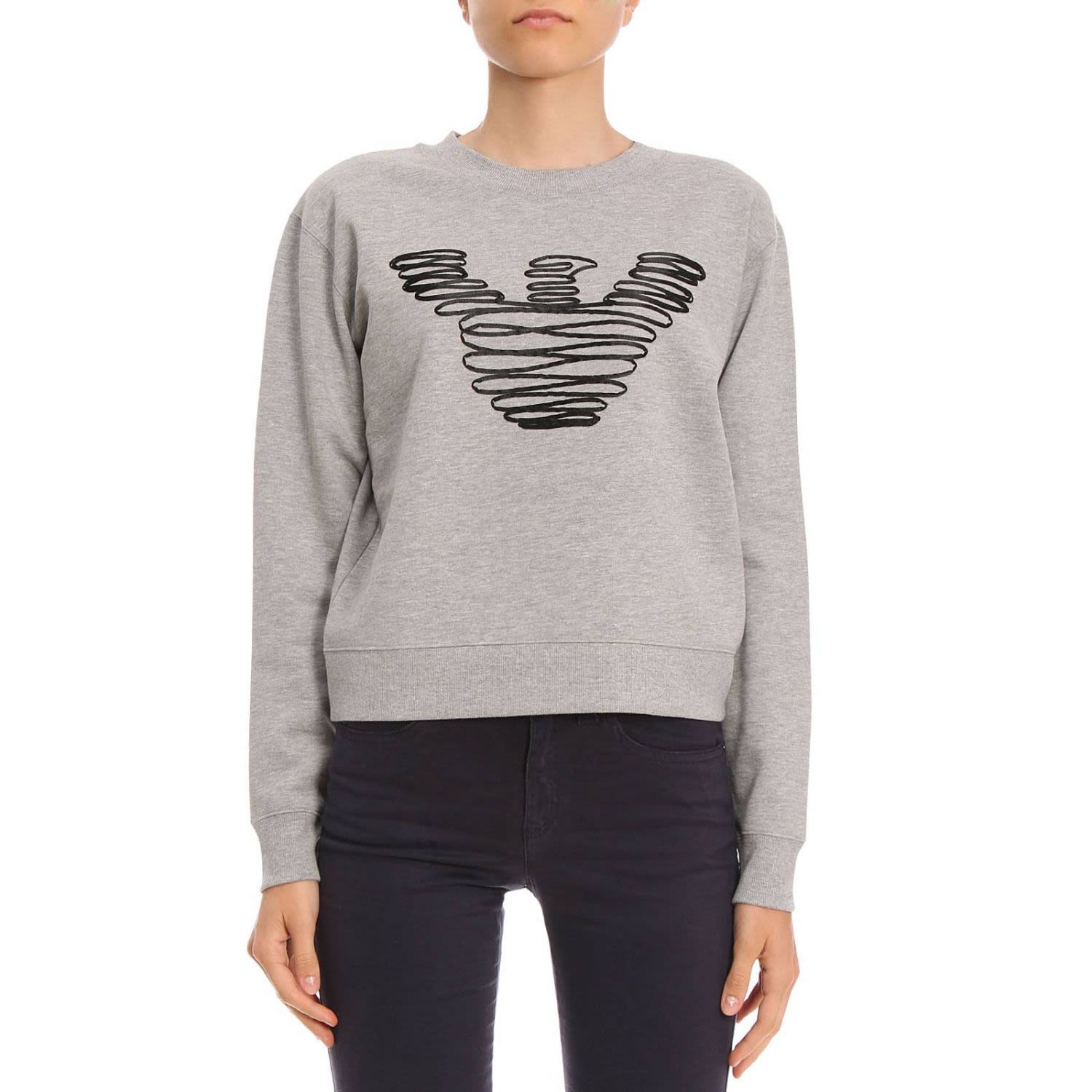 Shop Emporio Armani Sweater Sweater Women In Grey