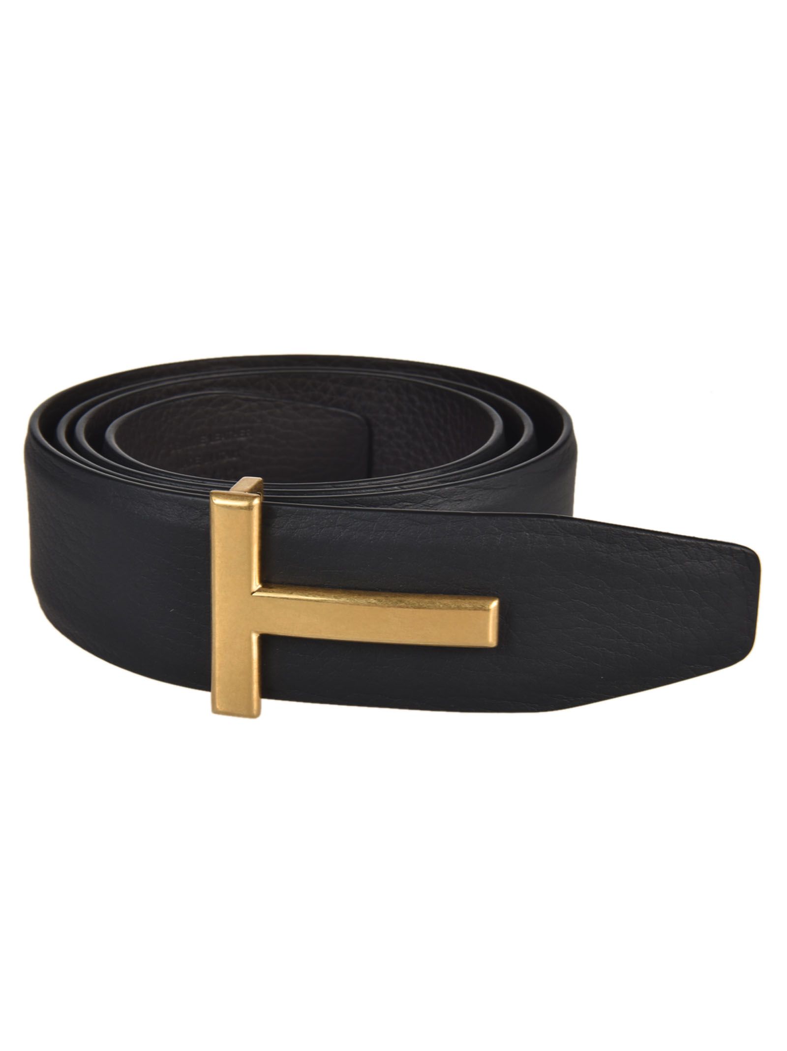 Tom Ford T Icon Belt - Black/Gold - 8229242 | italist
