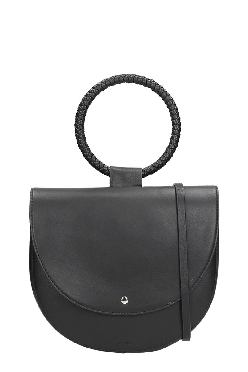 theory whitney braided hoop bag