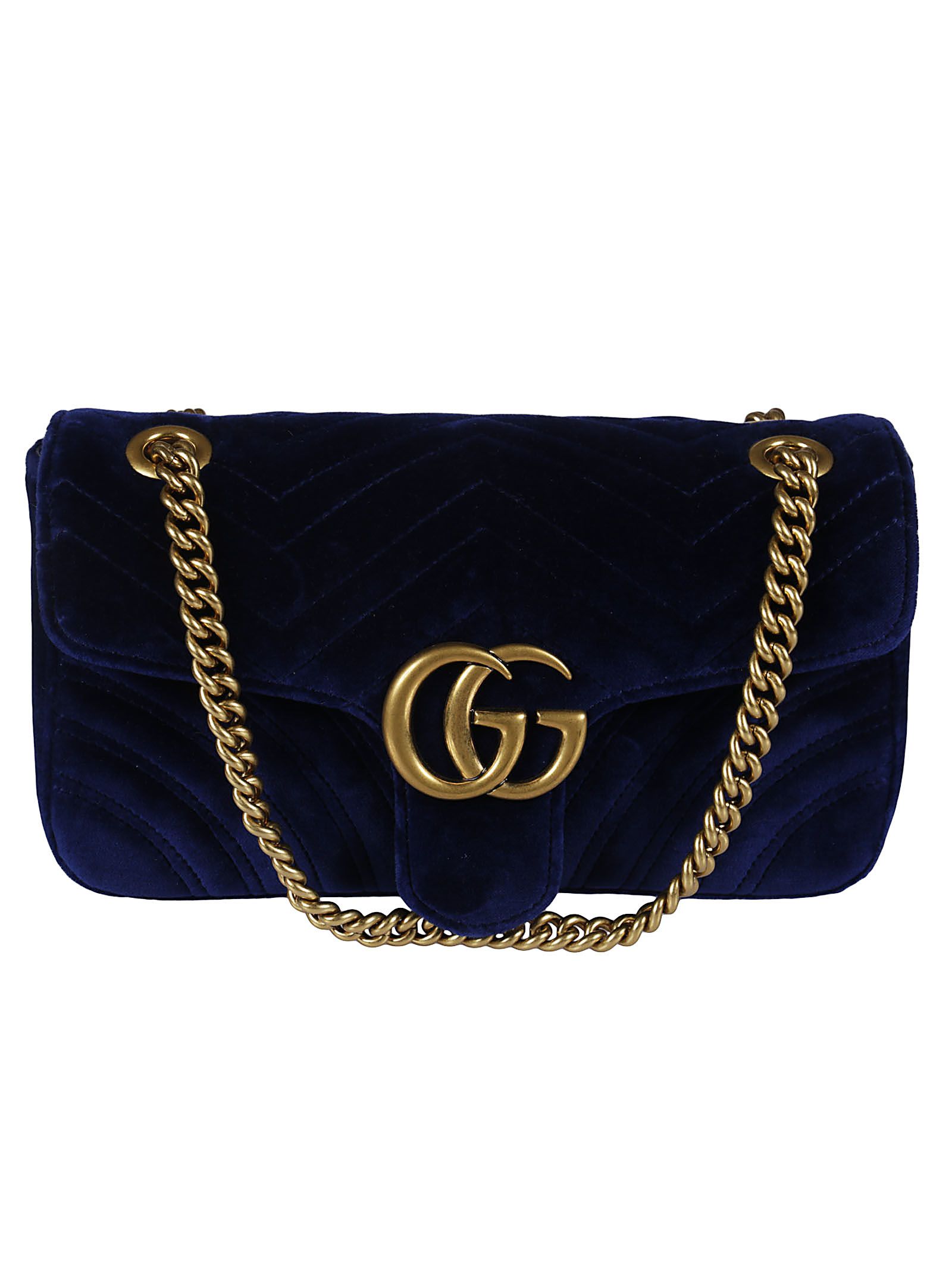 Gucci Gg Marmont Shoulder Bag - Cobalt - 10688974 | italist