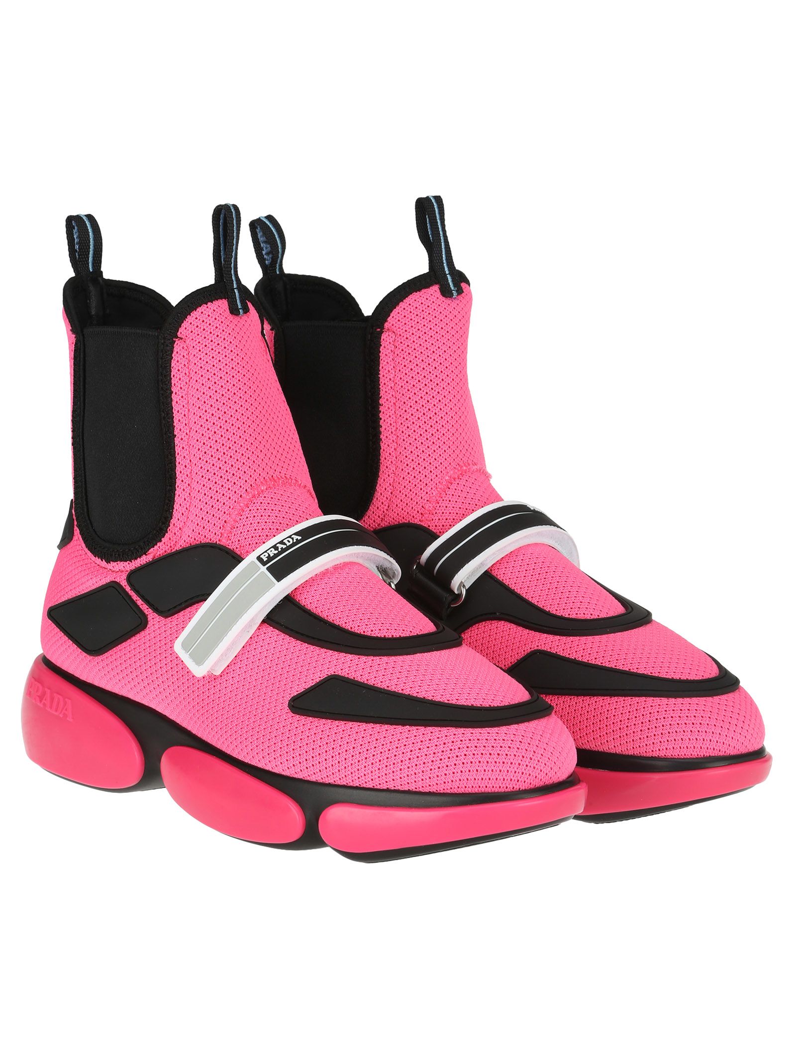 prada pink combat boots