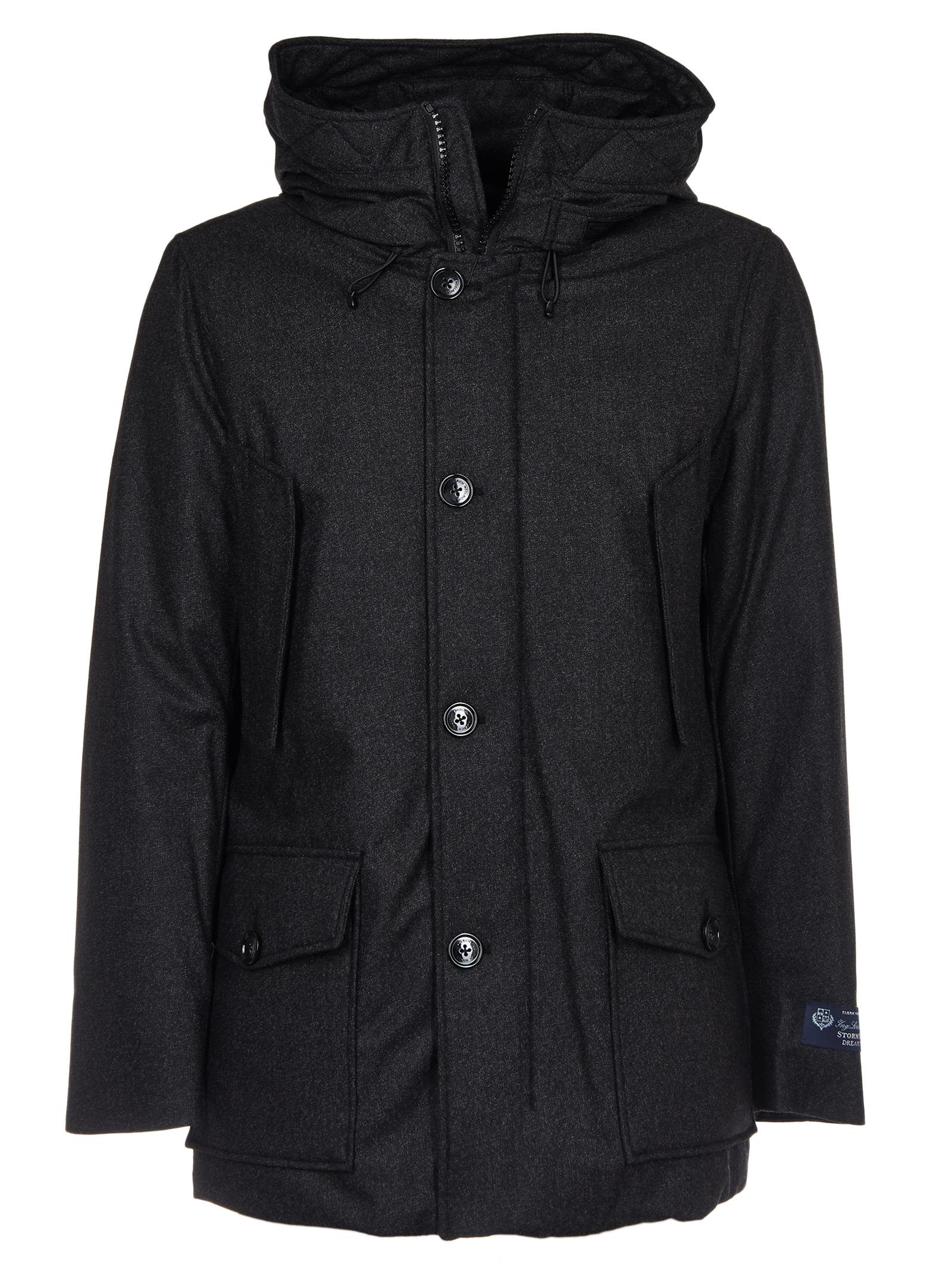 italist | Best price in the market for Woolrich Woolrich Hooded Padded ...