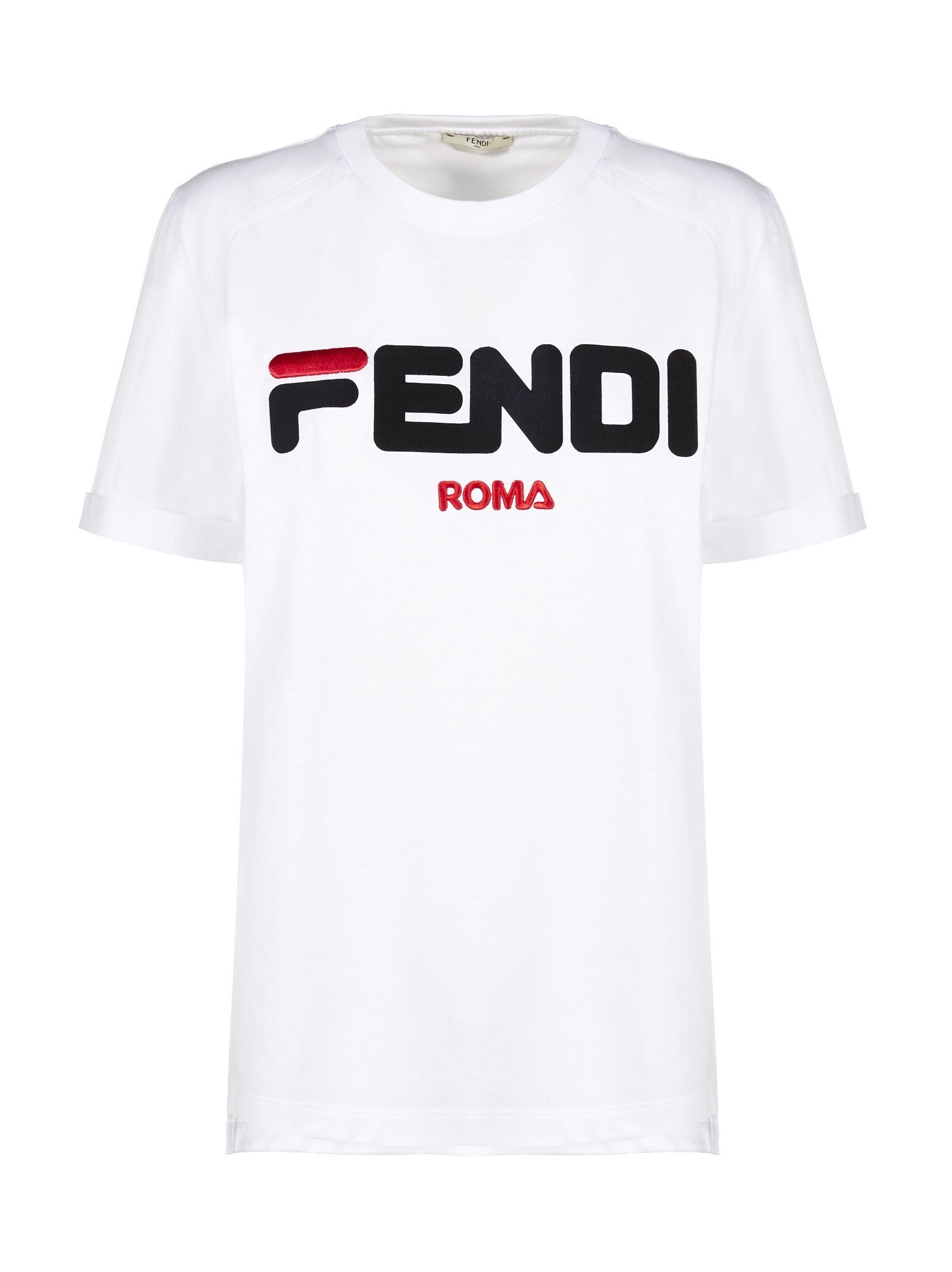 italist | Best price in the market for Fendi Fendi Embroidered Logo T ...