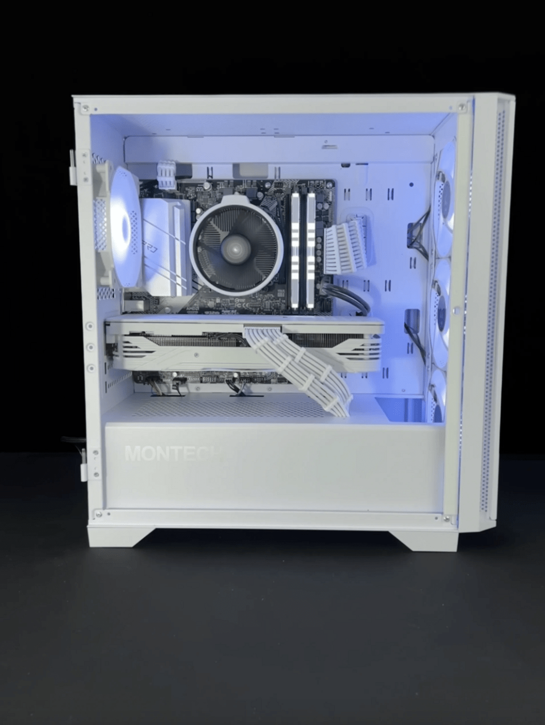 This is the cleanest white PC build and gaming setup ever