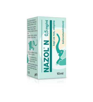 Nazol N 0,5 mg/ml nasal drops, solution