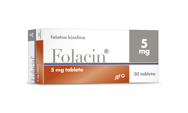 Folacin 5 mg tablets
