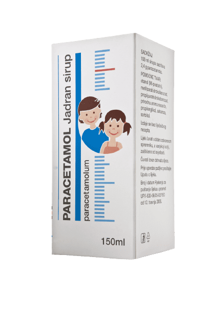 Paracetamol Jadran 120 mg / 5 ml sirup