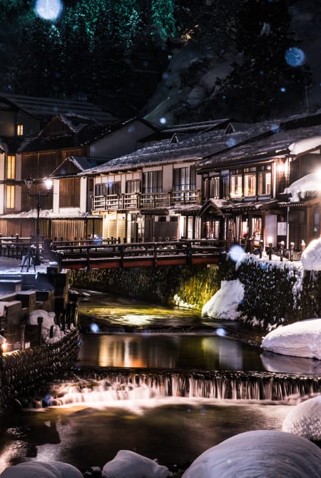 ginzan-onsen hot spring