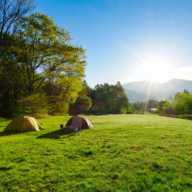 Camping in Japan