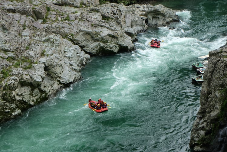 Whitewater rafting