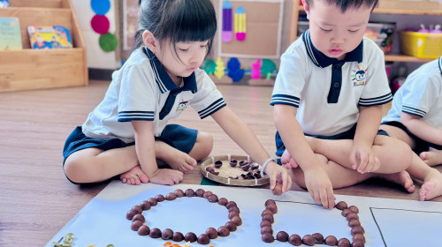 🪵 Không sách vở, con học hình khối từ thiên nhiên như thế nào tại Miraiku Global Kids?