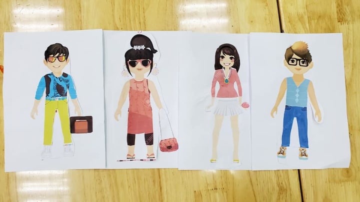 Giờ học khám phá về trang phục theo mùa