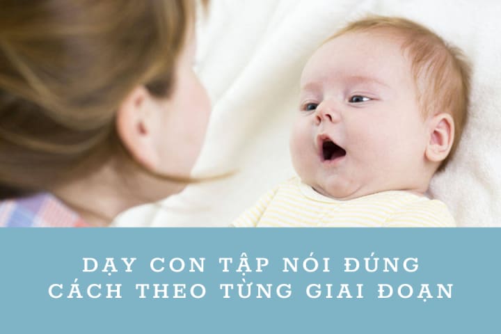 DẠY CON TẬP NÓI ĐÚNG CÁCH THEO TỪNG GIAI ĐOẠN