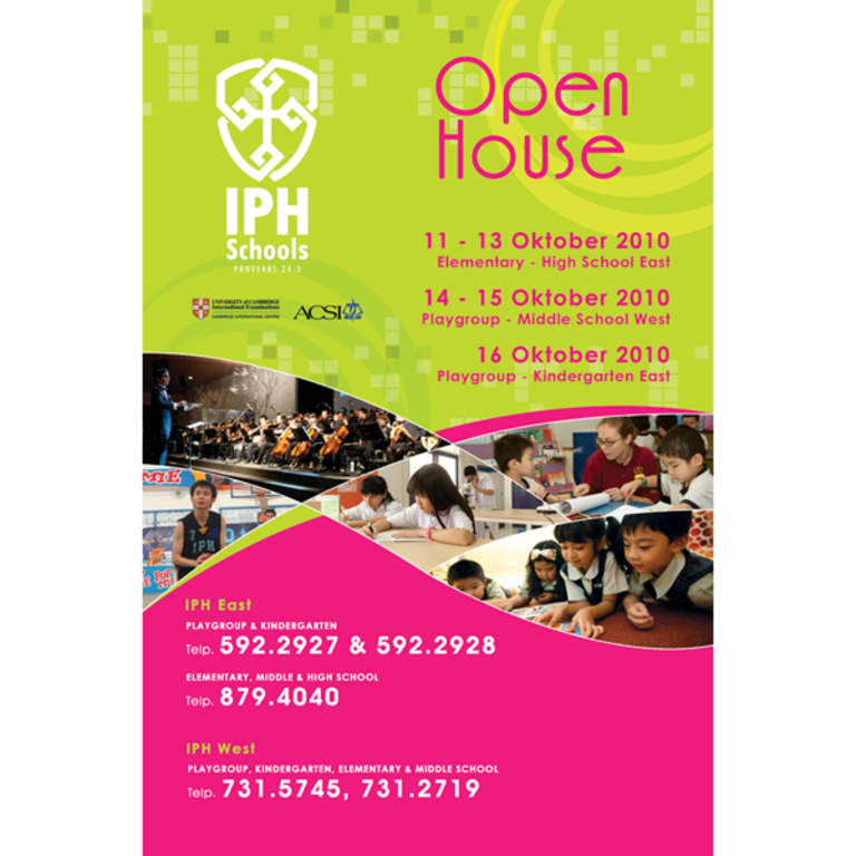 IPH SCHOOLS OPEN HOUSE GIANT BANNER