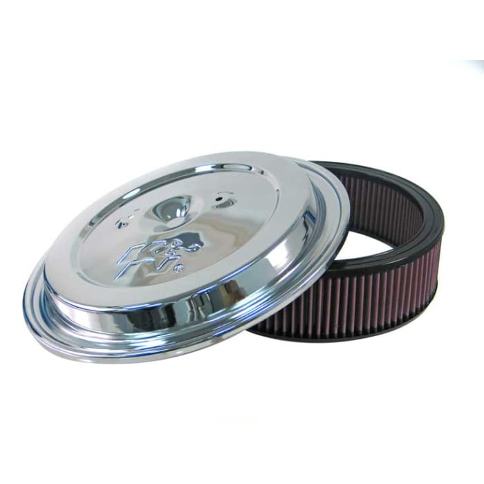K/&N CE-1502 Replacement Air Filter w//Chrome Lid for Late Model Chevy//GMC Truck