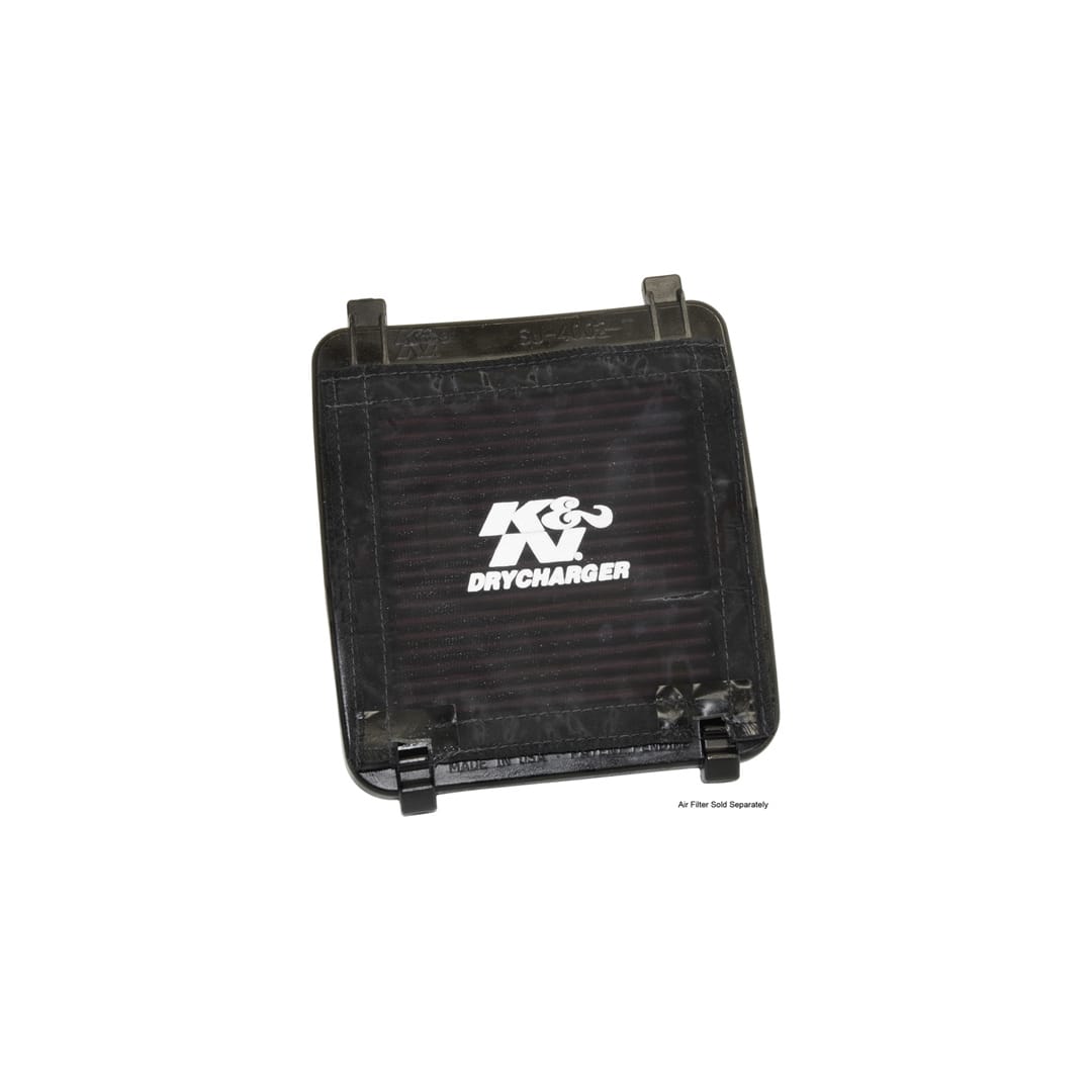 K&N SU-4002PK Motorrad Luftfilter Wrap – Schwarz, Waschbarer Hochstrom-Luftfilter