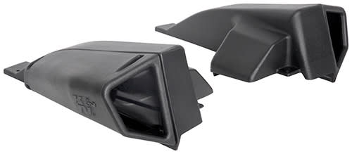 The K&N scoops are designed to increase airflow and improve engine performance