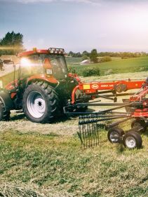 Double Rotor Rakes - VICON ANDEX 644-724-724 HYDRO-764, cost efficient and strong frames for a long lifetime also CompactLine maintanence friendly gearbox