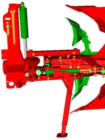 Reversible Mounted Ploughs - Kverneland 150 S Variomat, customized for high performance combined with low fuel consumption