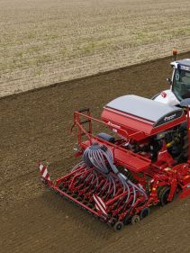 Kverneland e-drill maxi pluss, combined grain and fertilizer model