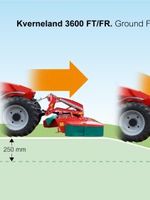 Kverneland 3600 FT FN FR, floating suspension provides even ground pressure