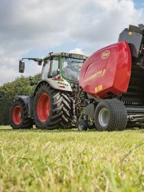 Fixed Chamber round balers - VICON RF 4225, maximal capacity in all crop conditions, the system ensures maximal bale rotation