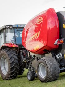 Fixed Chamber round balers - VICON RF 4225, maximal capacity in all crop conditions, the system ensures maximal bale rotation