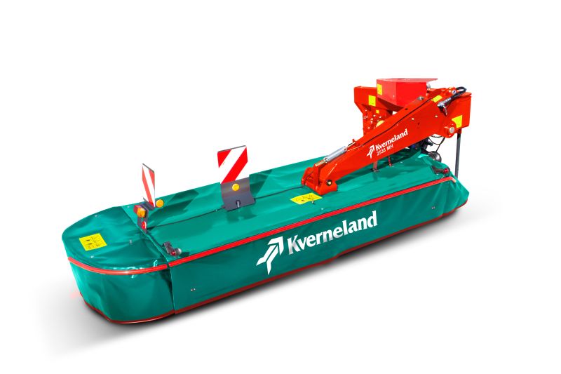 Kverneland 2500 H, hydraulic suspension and direct drive cutterbar for improved performance on field