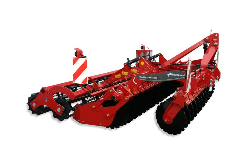 Kverneland QualidiscFarmer operating up to 10cm deep, user friendly setting and good levelling and controlled soil flow