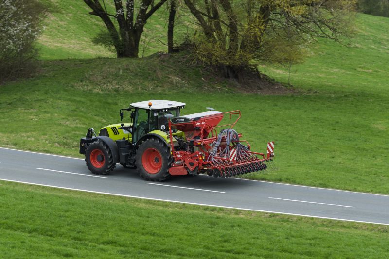 Kverneland e-drill maxi pluss, combined grain and fertilizer model