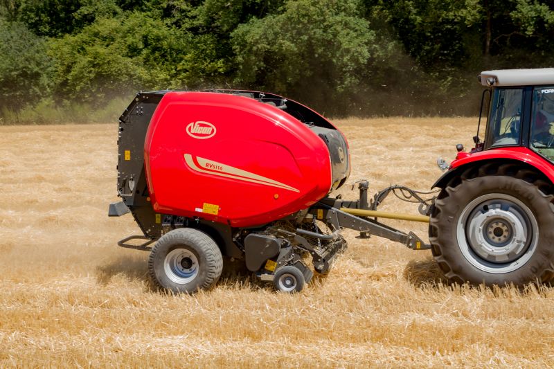 Variable Chamber round balers - VICON RV 5116 - 5118 PLUS, high output performance and reduced maintenance requirments