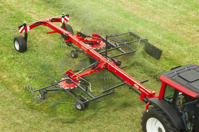 Double Rotor Rakes - VICON ANDEX 774, great maneuvreability and superb performance