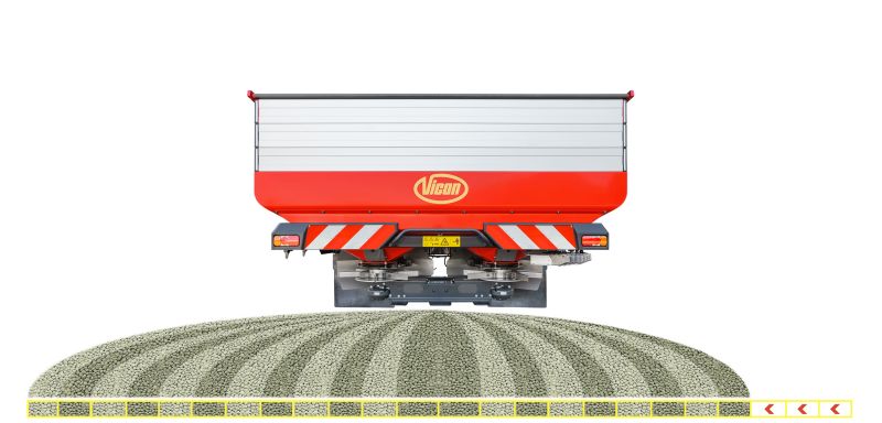 Disc Spreaders - Vicon RotaFlow GEOSPREAD, intelligent spreading with GPS control for medium size segment