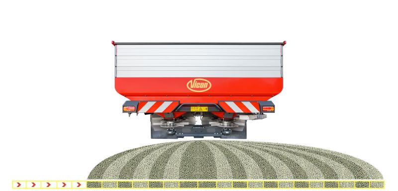 Disc Spreaders - Vicon RotaFlow GEOSPREAD, intelligent spreading with GPS control for medium size segment