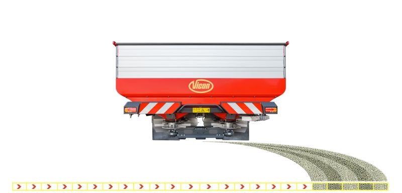 Disc Spreaders - Vicon RotaFlow GEOSPREAD, intelligent spreading with GPS control for medium size segment