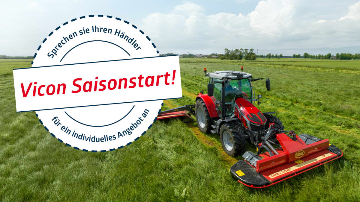 Vicon Saisonstart Scheibenmähwerke
