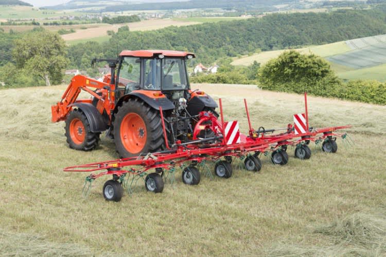 Tedders, 3pt mounted - Kverneland 8460-8480, low maintenance and low weight but high performance during operating on field