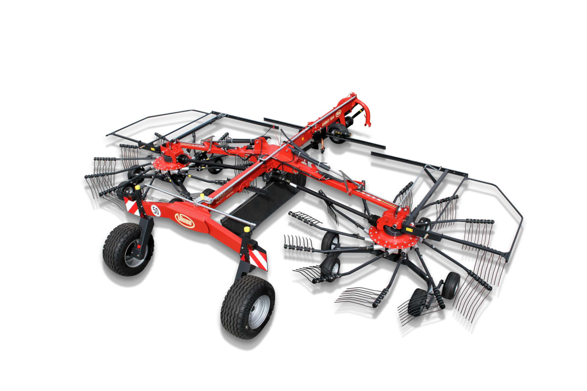 Double Rotor Rakes - VICON ANDEX 804-844-904 HYDRO-904 PRO, high performance also under though conditions cause by a strong carrier frame